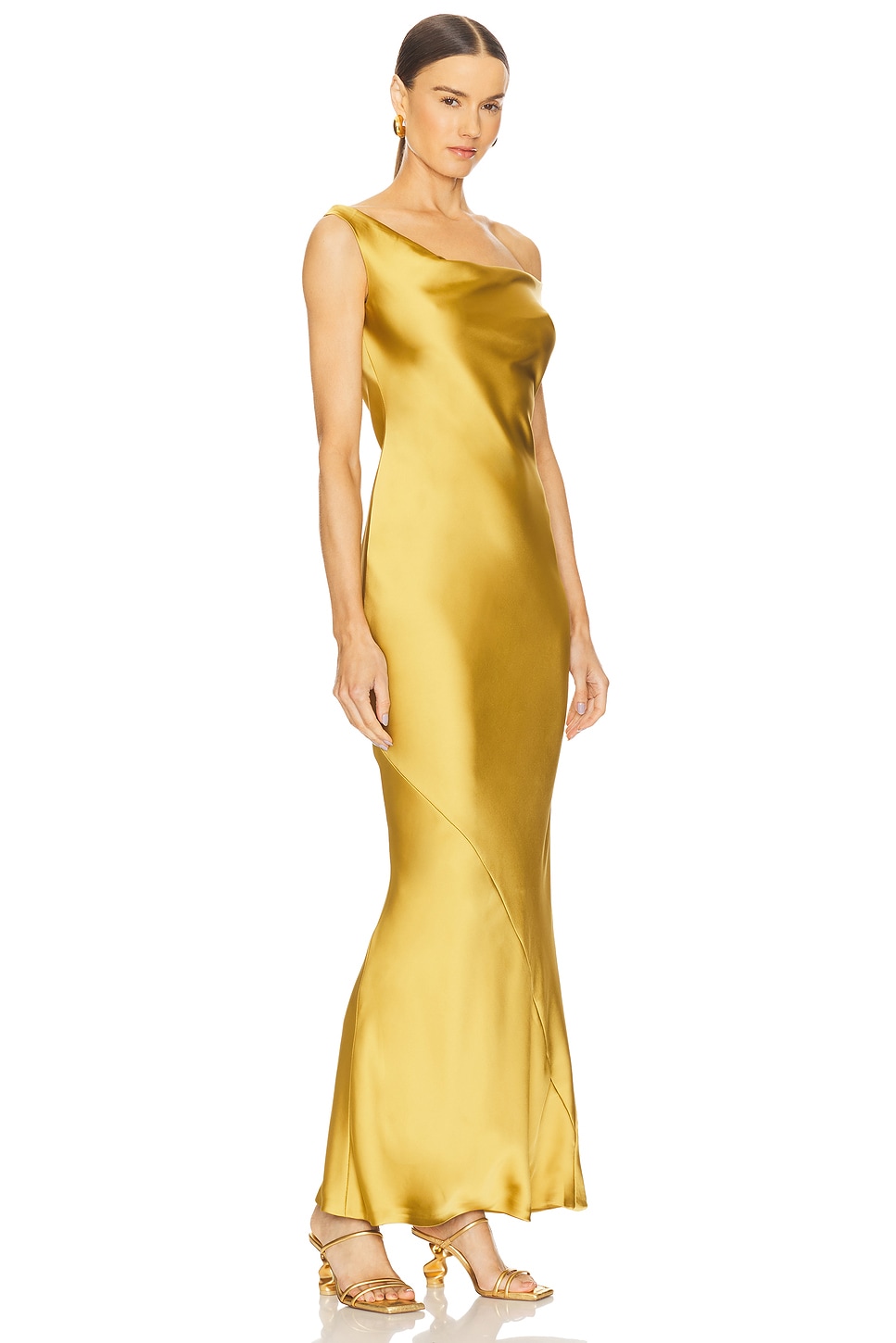 Norma Kamali Maria Drop Shoulder Gown