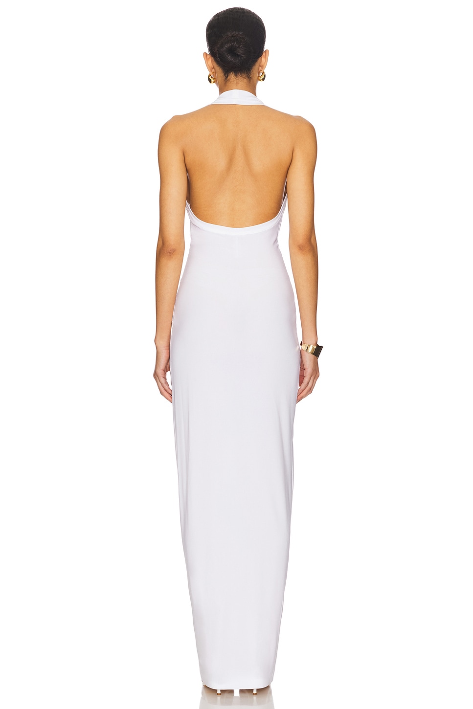 Tie Front Halter Gown