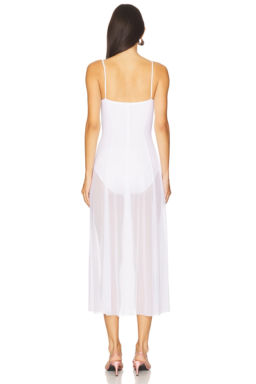 Norma Kamali Underwire Dress With Bodysuit in Snow White | REVOLVE Norma Kamali Underwire Dress With Bodysuit in Snow White | REVOLVE