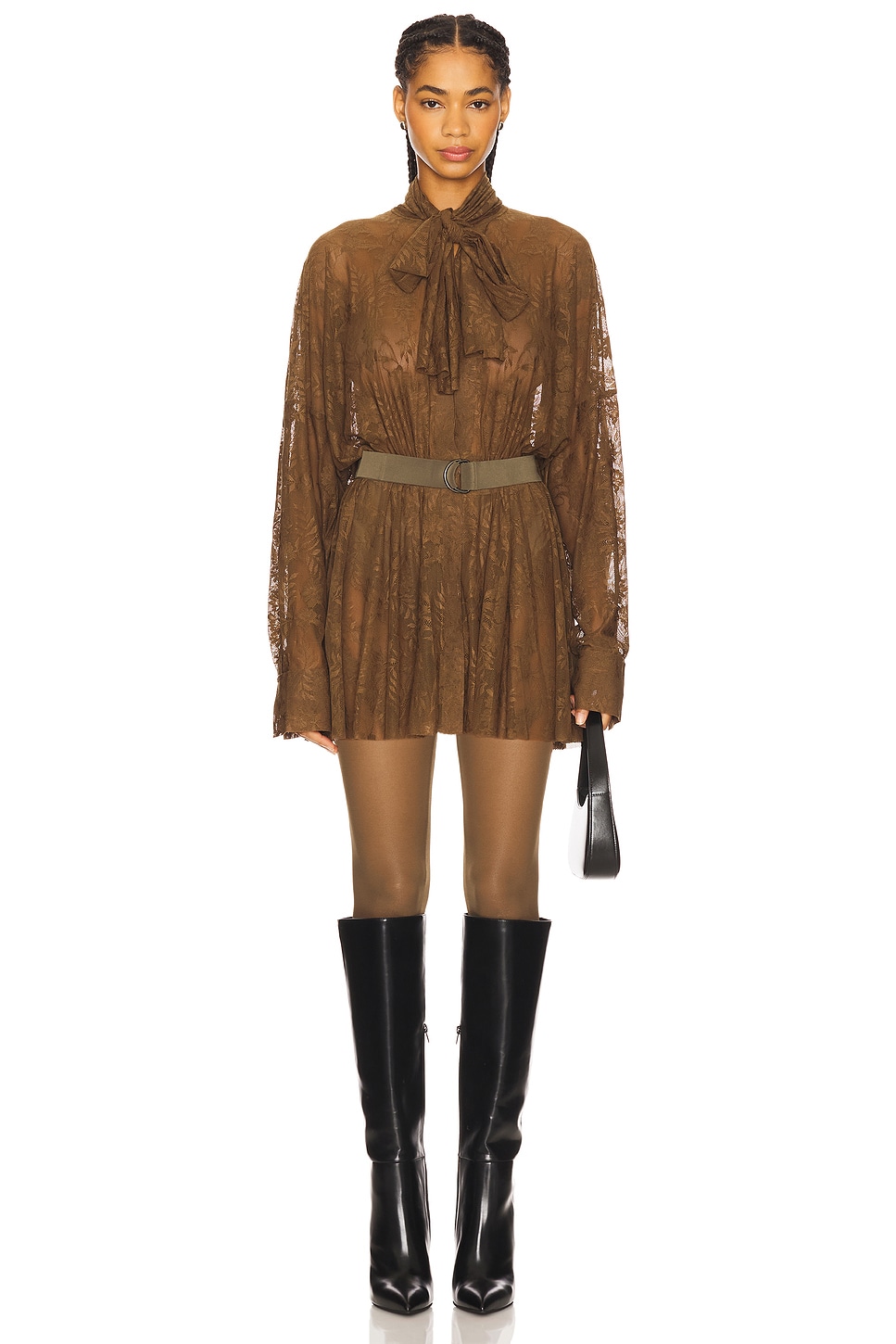norma kamali brown mini dress Sienna Chocolate Brown Cutout Draped Maxi Dress