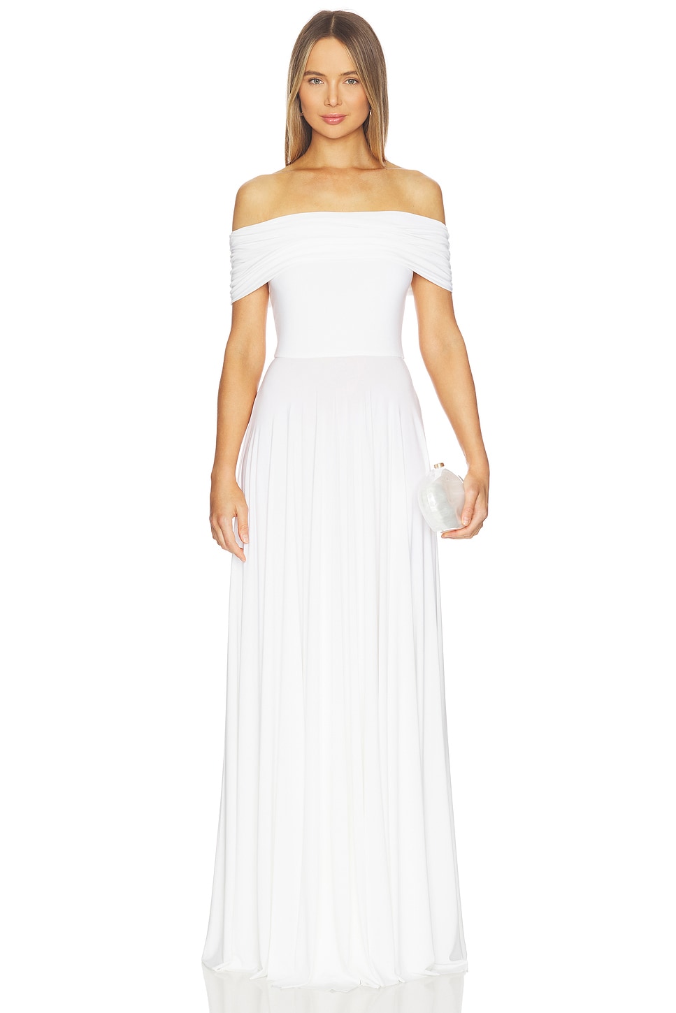 Sleeveless Cowl Neck Flared Gown - thumbnail 2