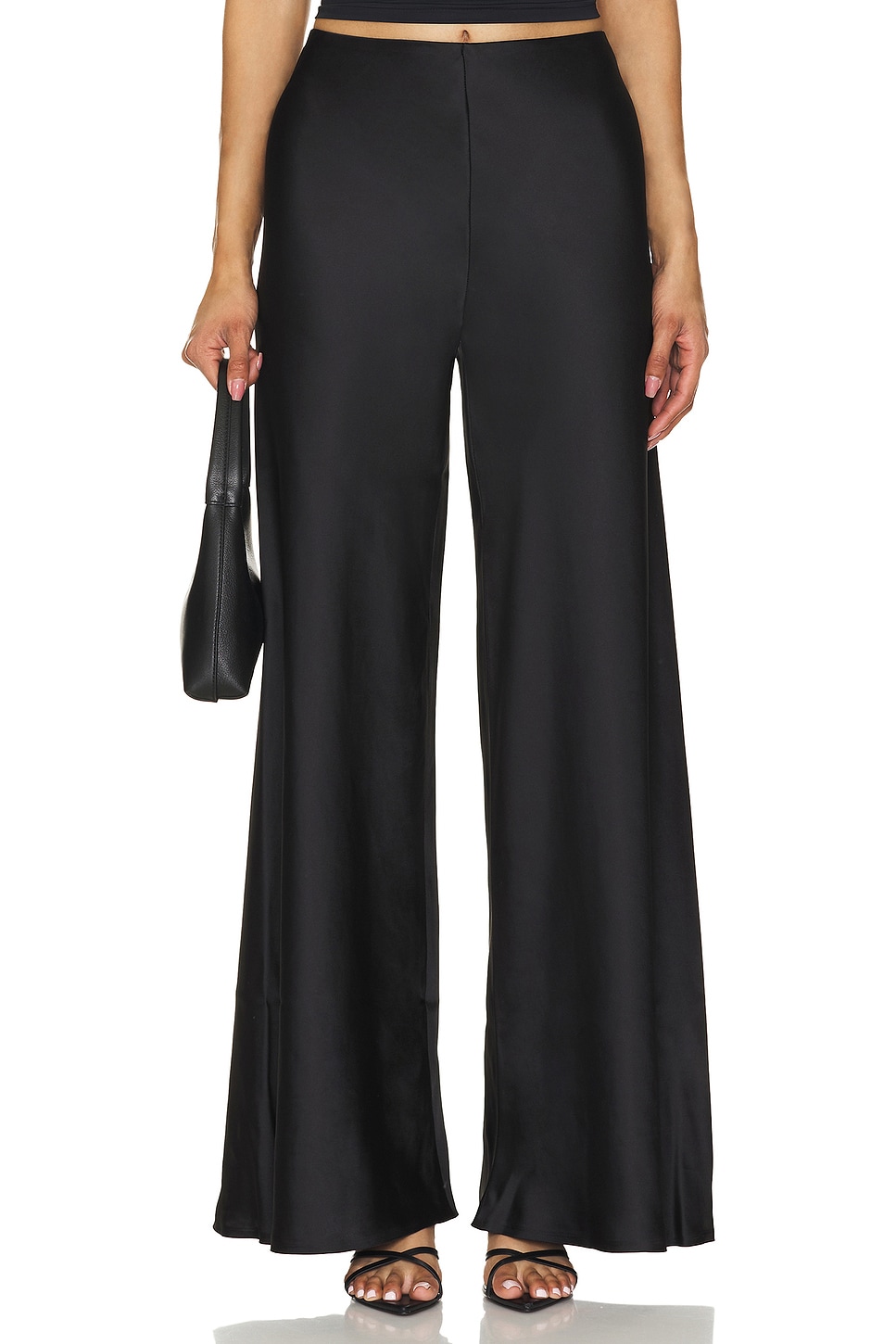 Norma Kamali Bias Elephant Pant in Black | REVOLVE