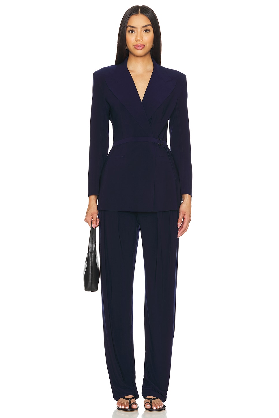 Norma Kamali Low Rise Pleated Trouser thumbnail
