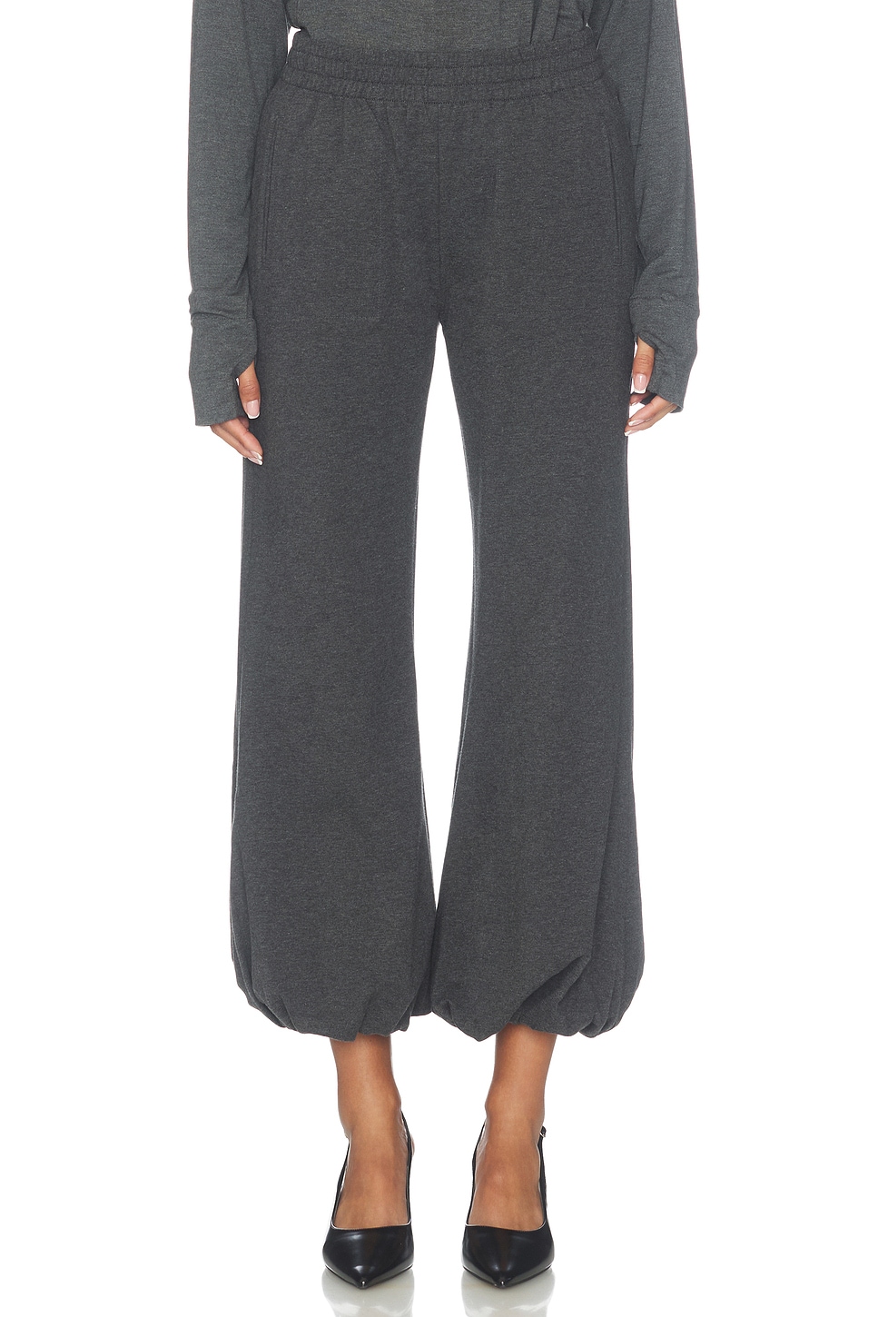 Norma Kamali Boyfriend Puff Jog Pant