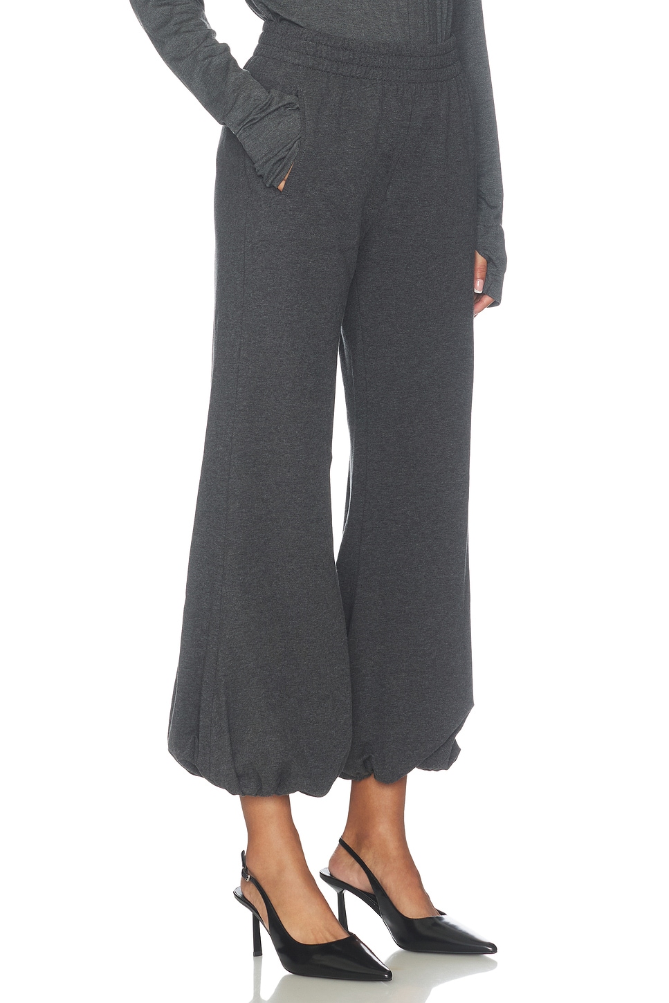 Norma Kamali Boyfriend Puff Jog Pant