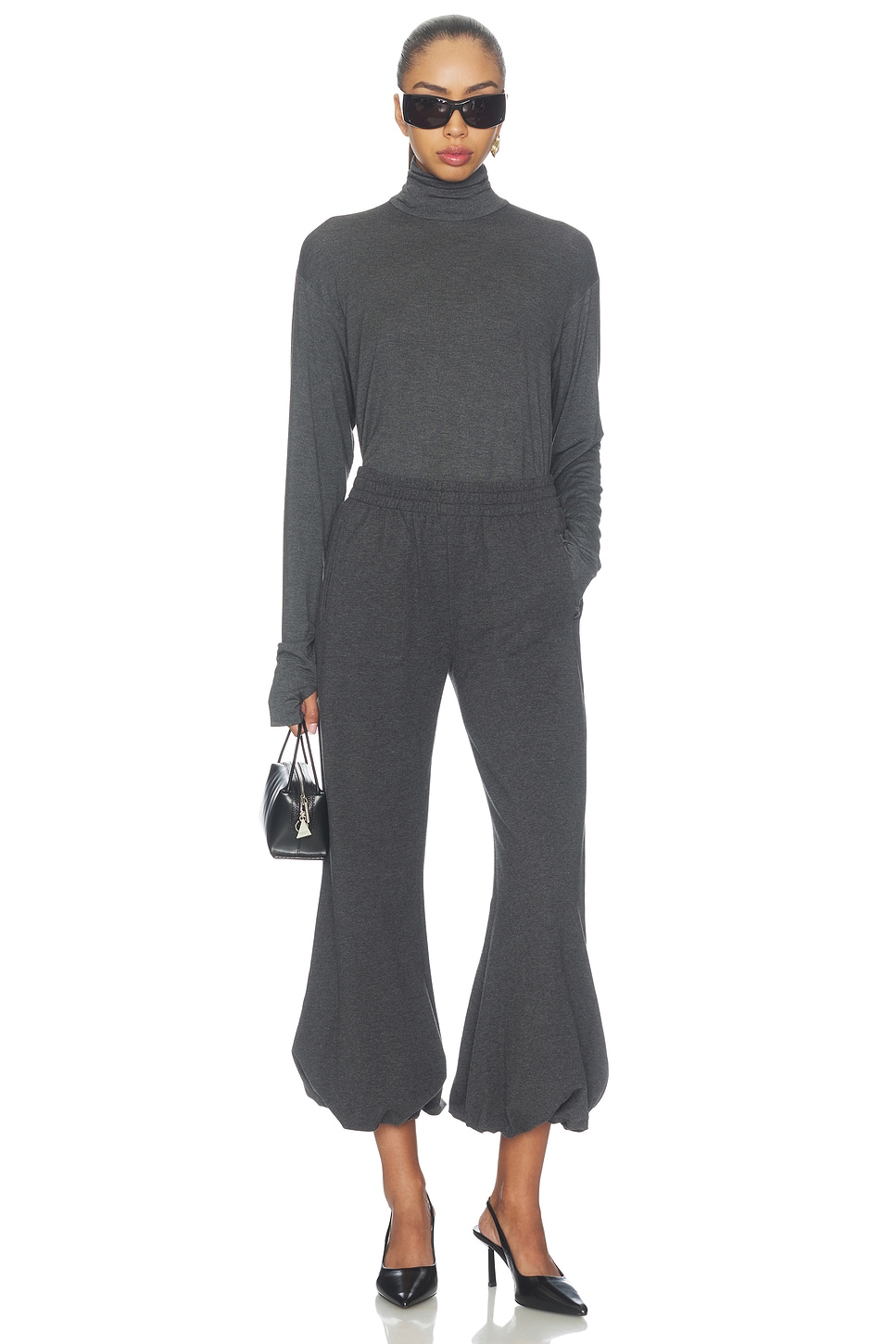 Norma Kamali Boyfriend Puff Jog Pant