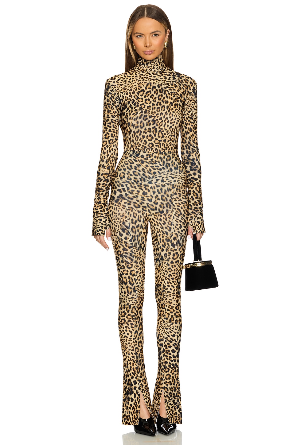 Slim Fit Long Sleeve Turtleneck Top