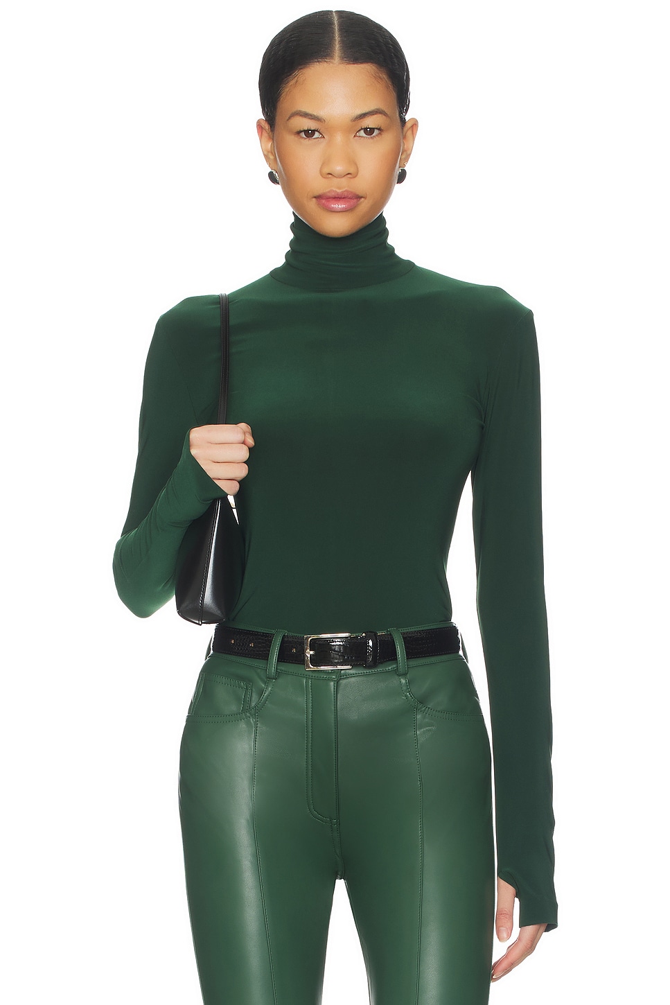 Slim Fit Long Sleeve Turtle Top - thumbnail 2