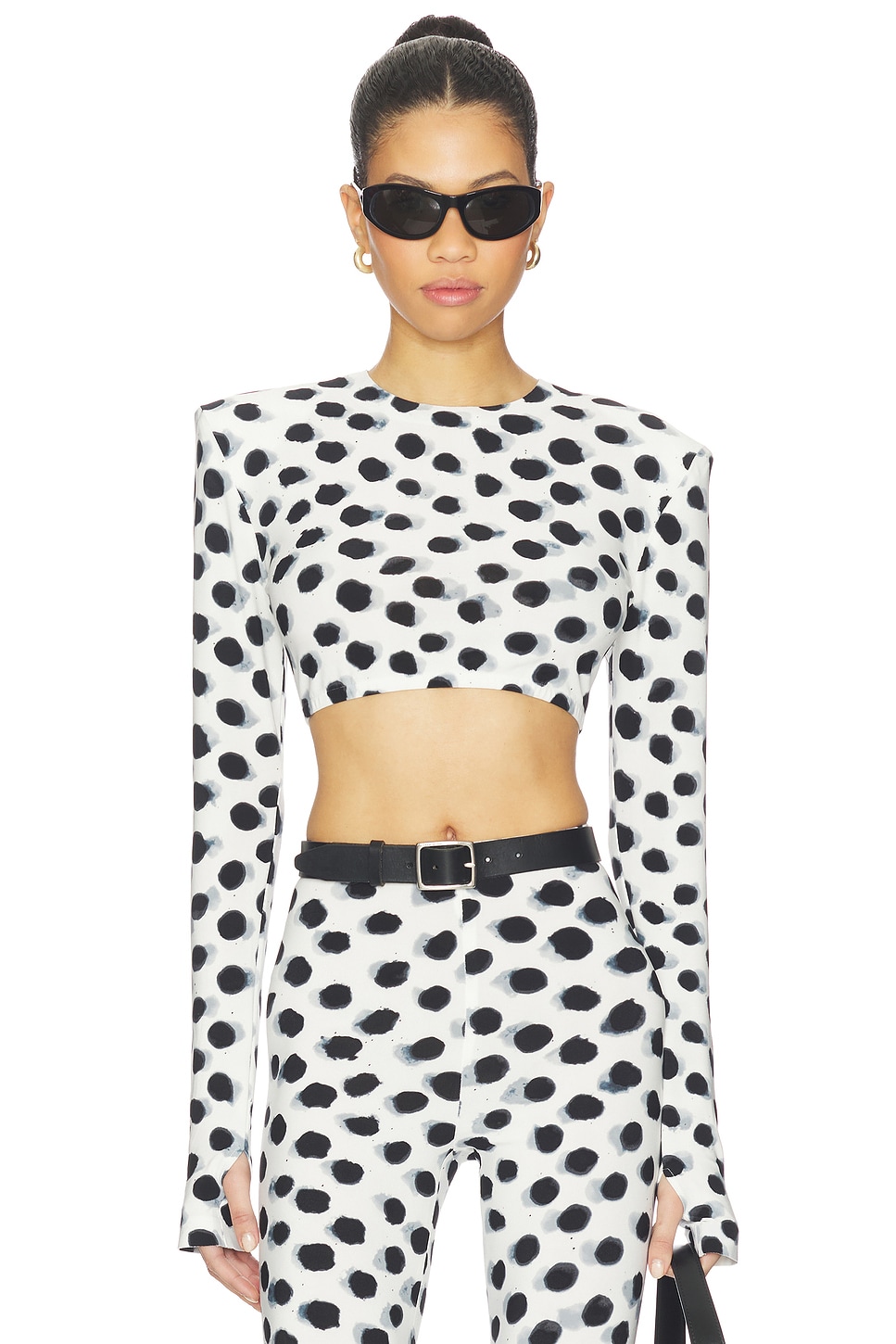 トップス room306 Random Dot Volume Tops Domino Top – Hell Bunny