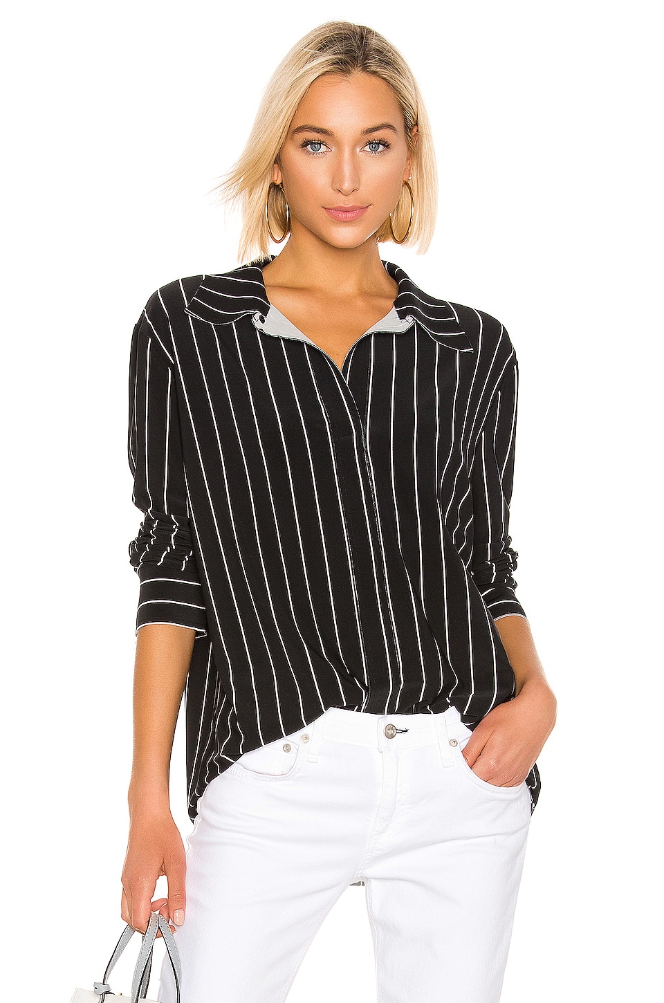 norma kamali boyfriend shirt