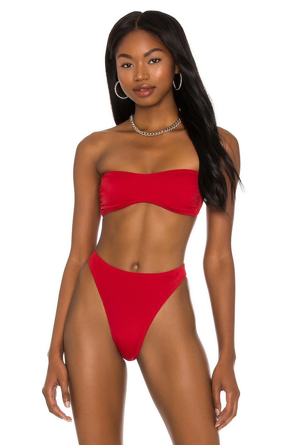 Norma Kamali X Revolve Sunglass Bikini Top In Red Revolve