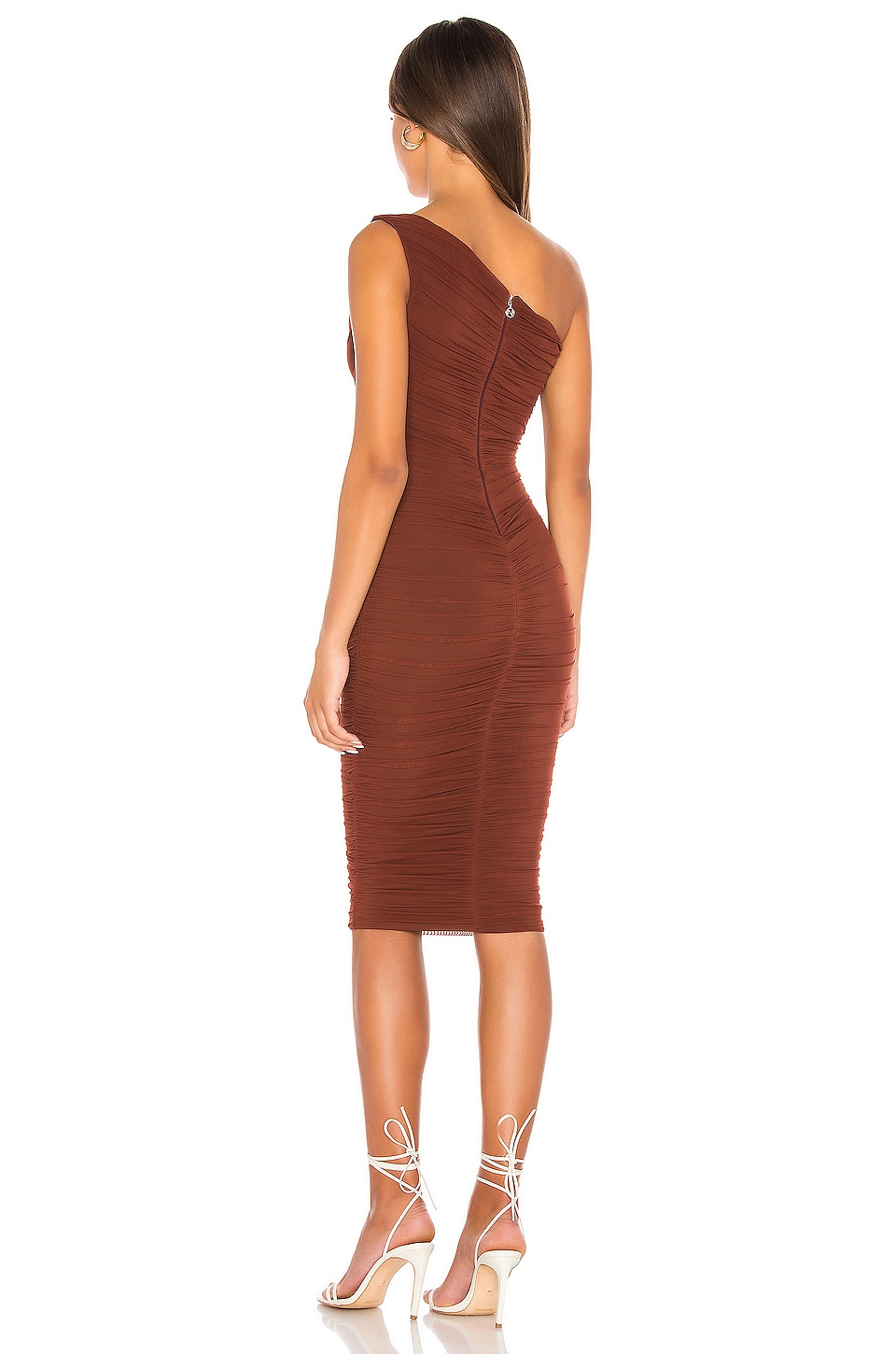 Nookie X REVOLVE Inspire One Shoulder Midi Dress in Chocolate | REVOLVE Nookie X REVOLVE Inspire One Shoulder Midi Dress in Chocolate | REVOLVE