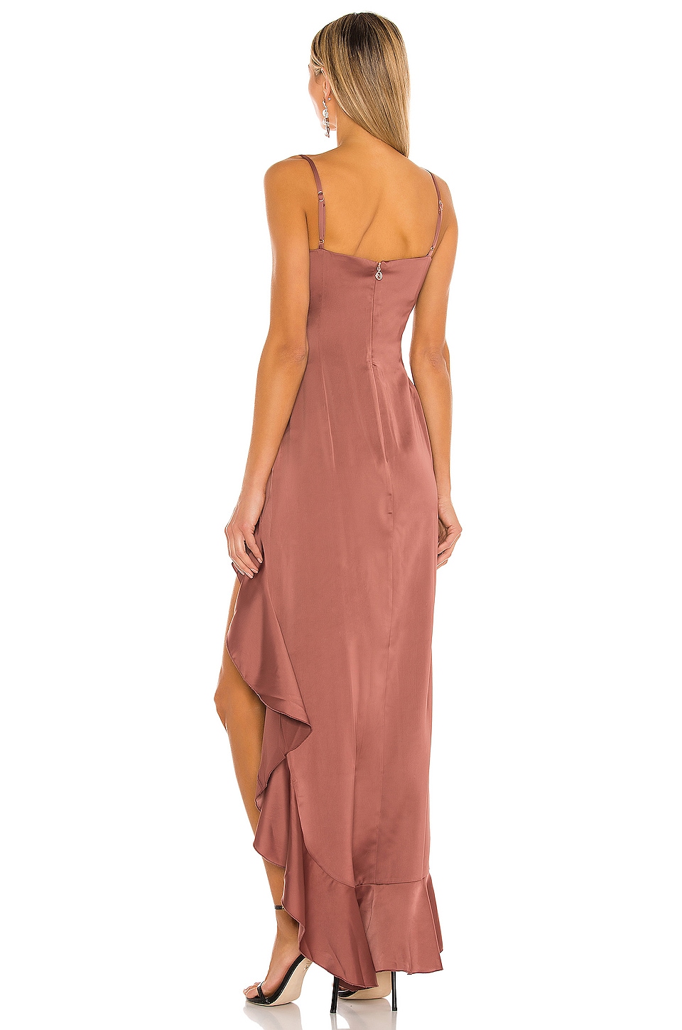nookie saskia long sleeve gown