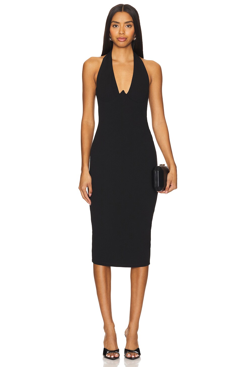 Cinema Halter Midi Dress