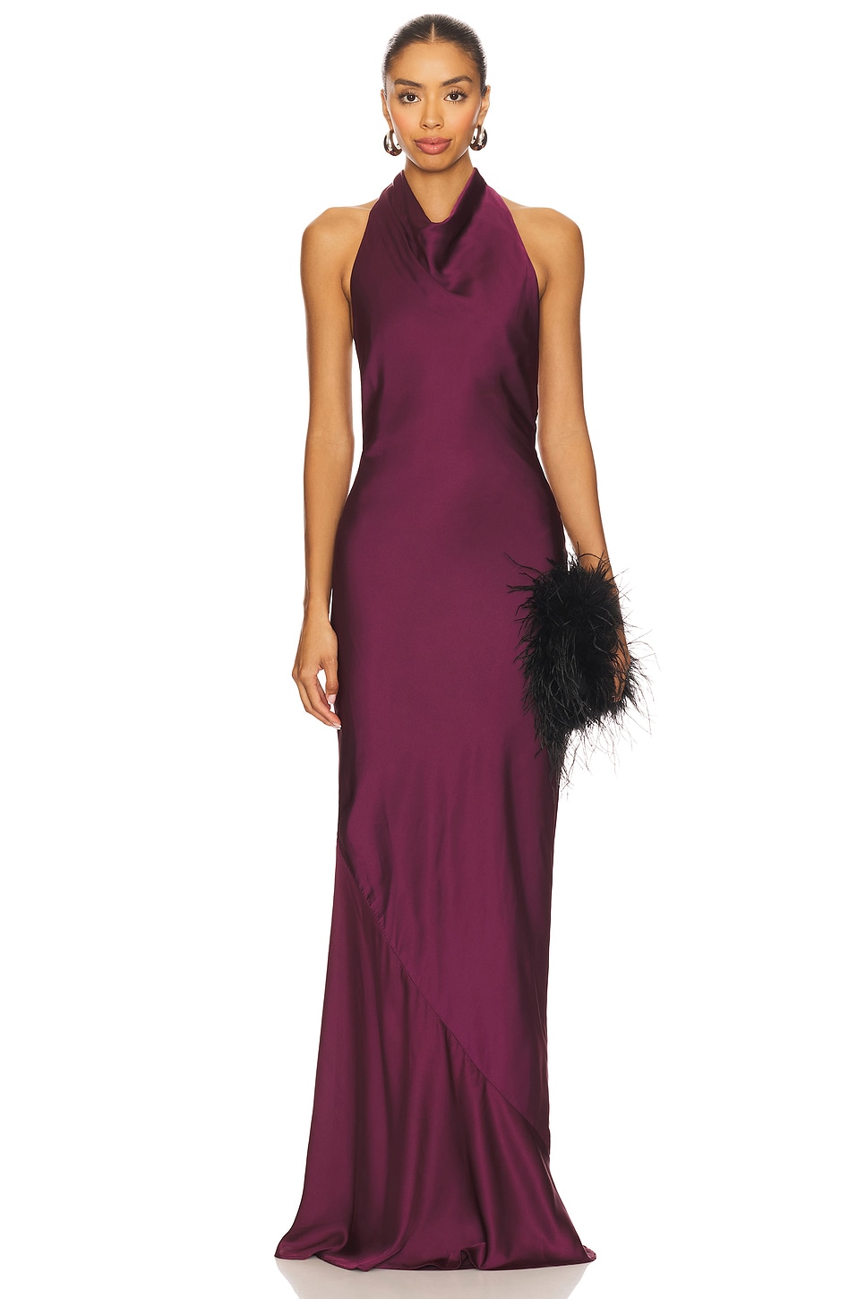 Nookie Penelope Halter Gown in Mulberry | REVOLVE