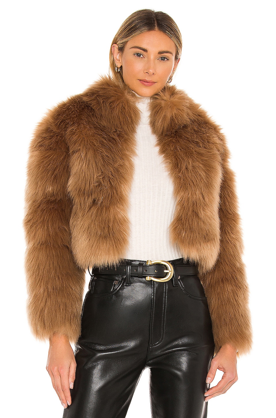 Nookie Tatiana Faux Fur Jacket in Tan | REVOLVE