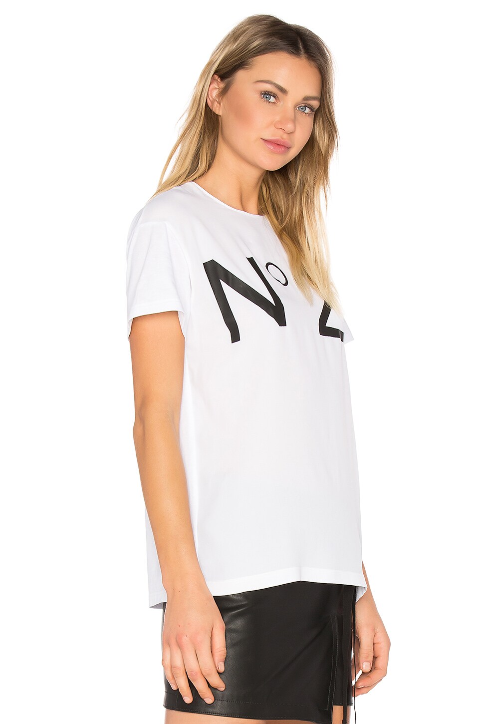 No. 21 Graphic Tee in White