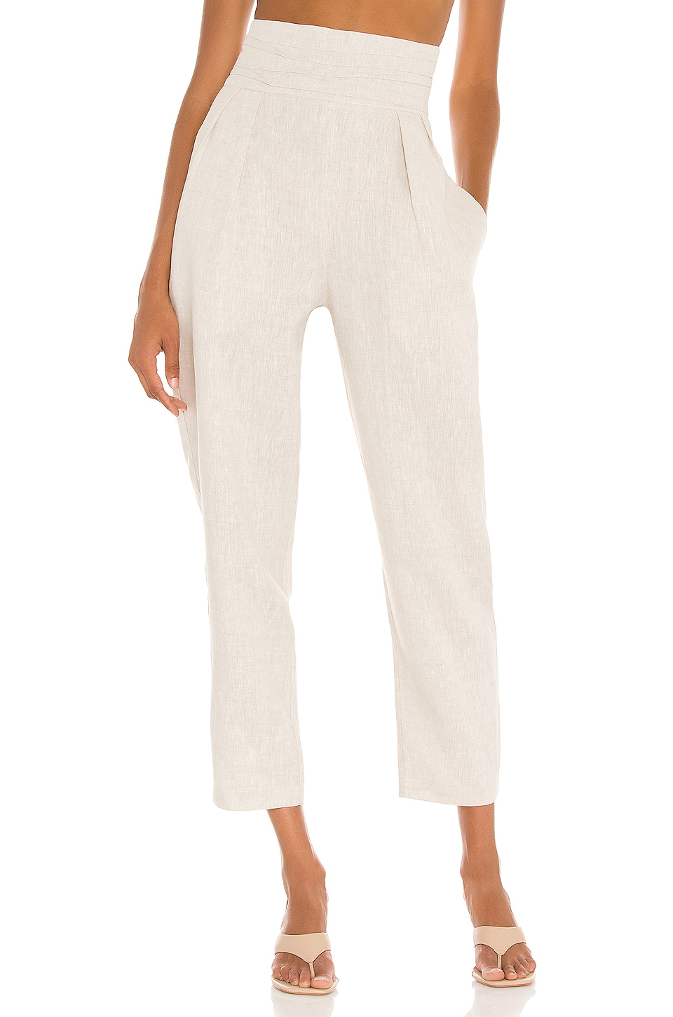 NONchalant Philipa High Waisted Pant in Beige