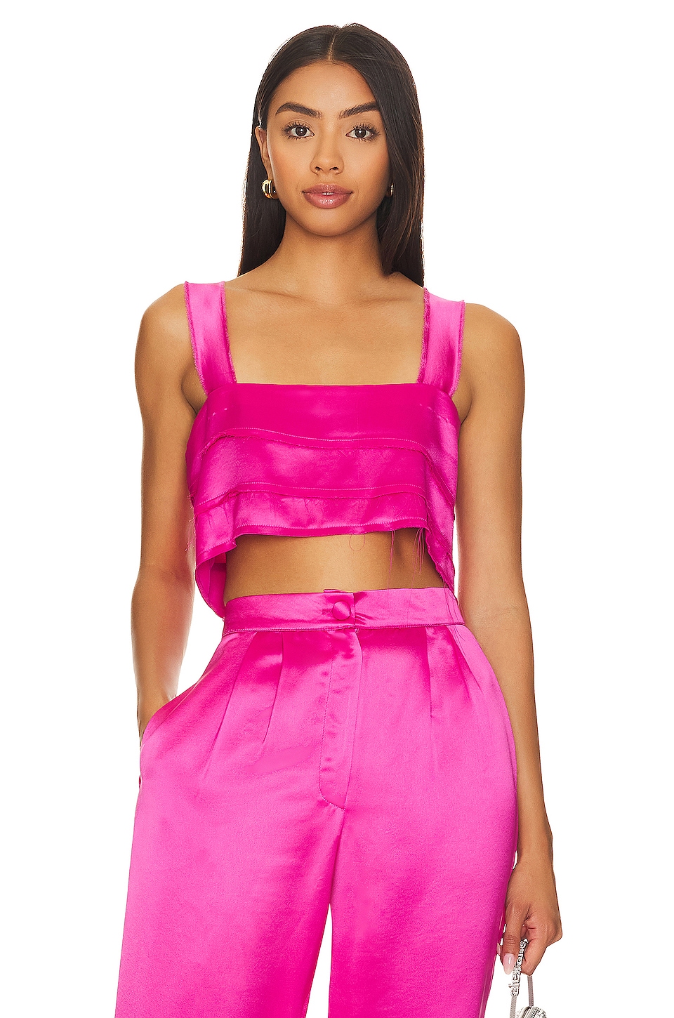 NONchalant Label Cal Crop in Pink | REVOLVE