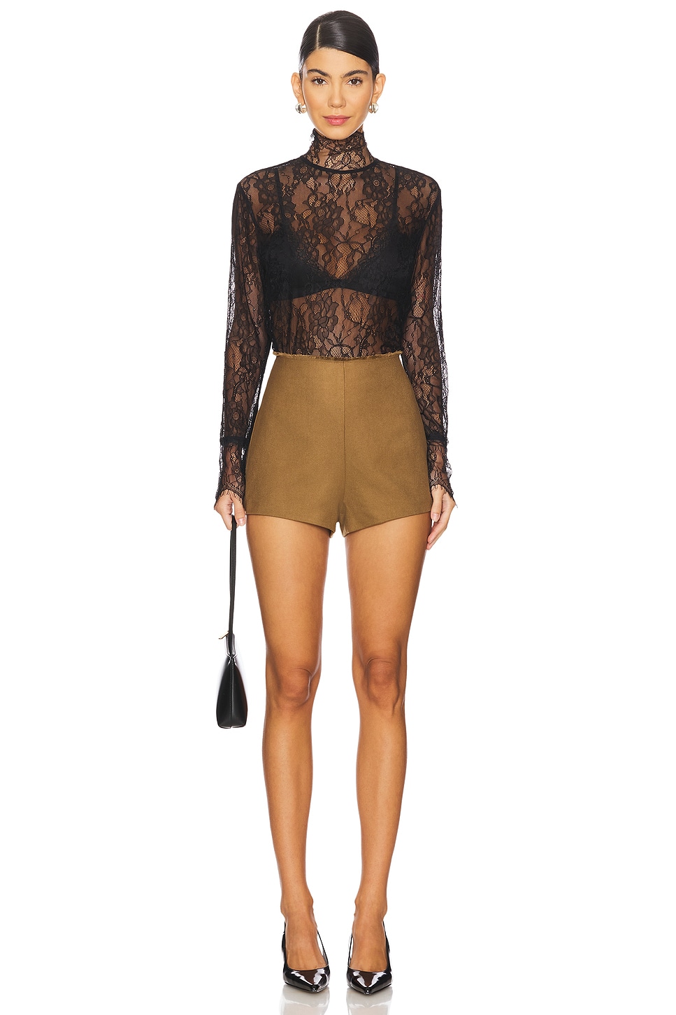 NONchalant Label Mary Lace Top in Black | REVOLVE