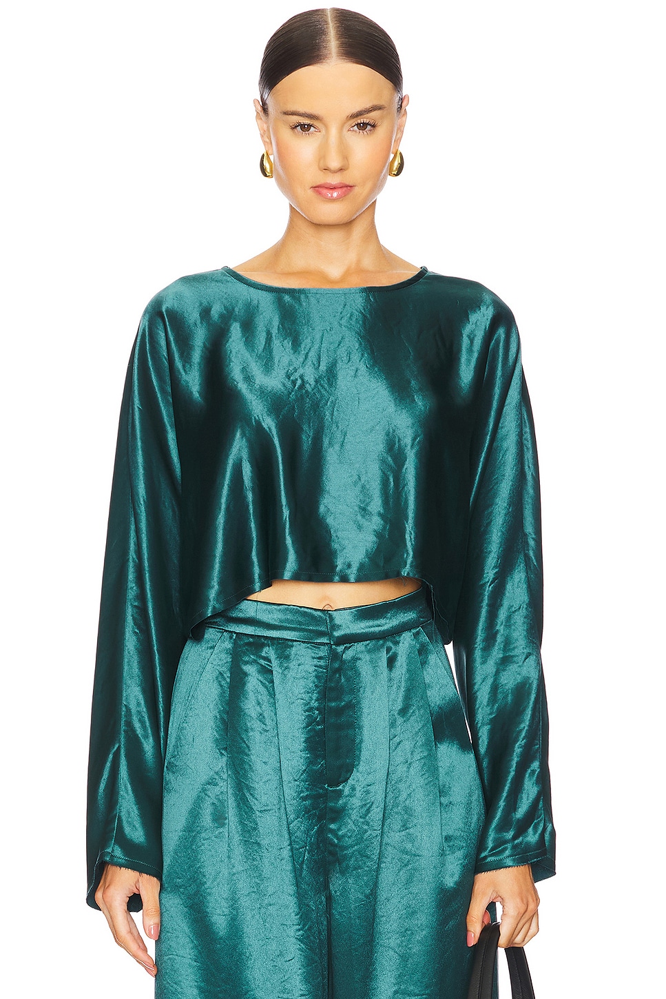 Crop Blusas Terciopelo 2018 Emilia Crop Top