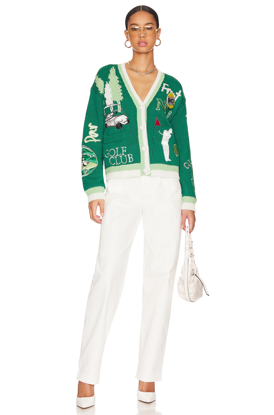 No! Jeans Gone Golfing Cardigan in Green | REVOLVE