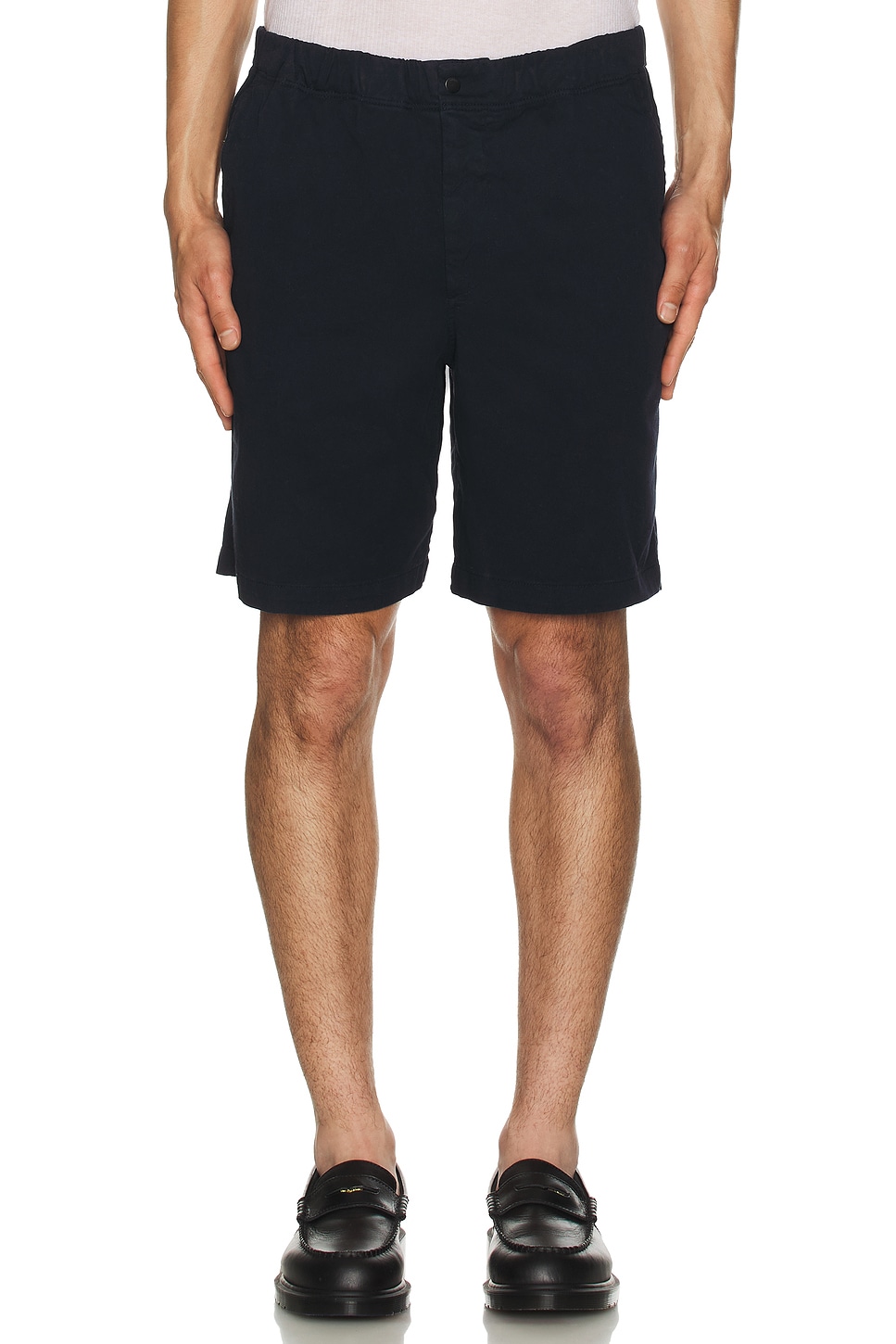 Ezra Relaxed Organic Stretch Twill Shorts - Thumbnail 3