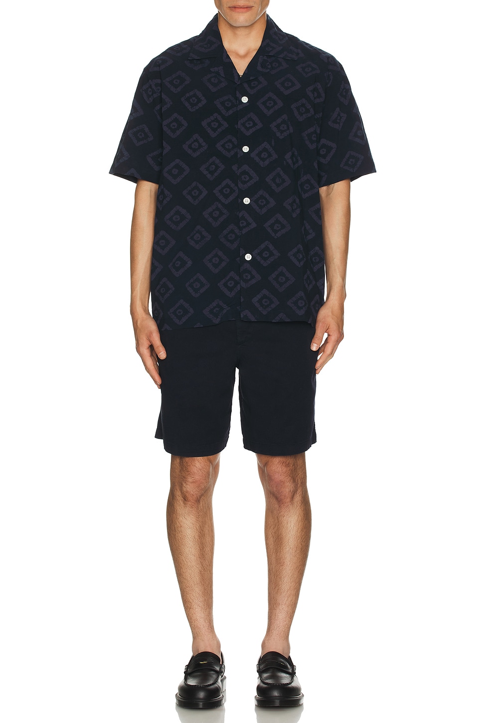 Ezra Relaxed Organic Stretch Twill Shorts - Thumbnail 4