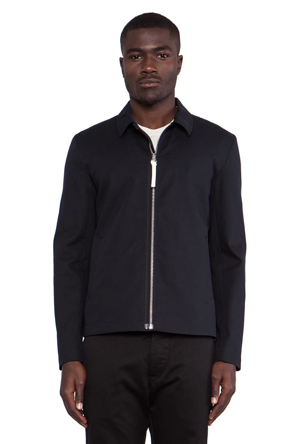 Norse Projects Elliot Cavalry Twill Jacket in Black | REVOLVE