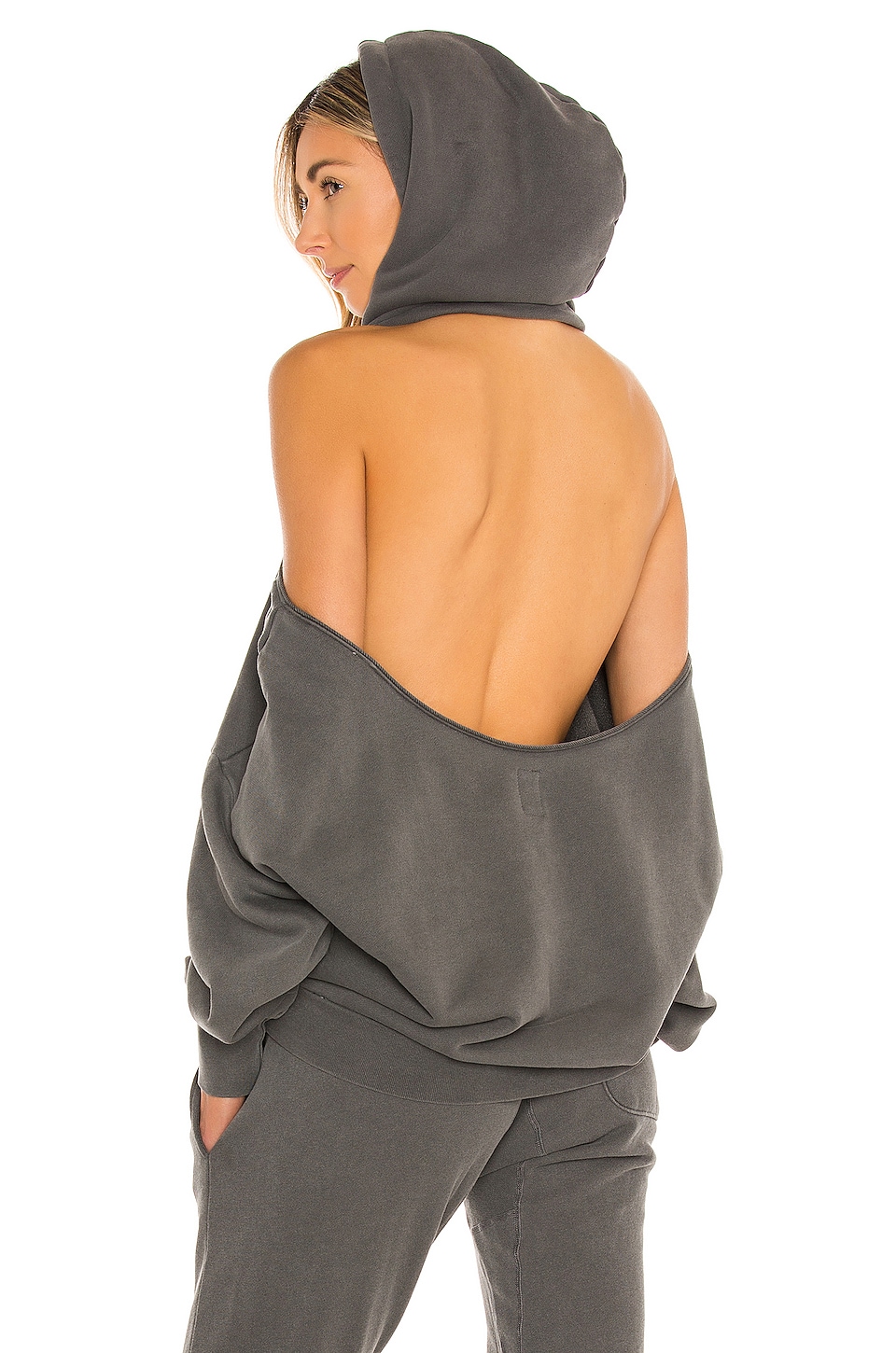 NSF Tricia Cold Shoulder Hoody Soft White