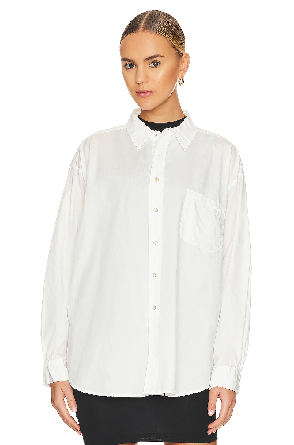 NSF Adrian Oversized Work Shirt in White