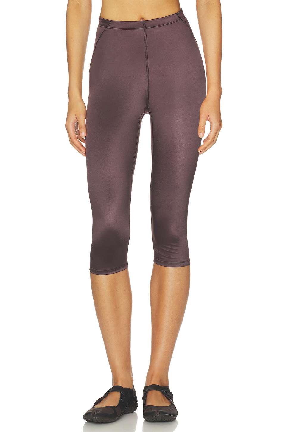 Shine Drawcord 17 Inch Crop Leggings