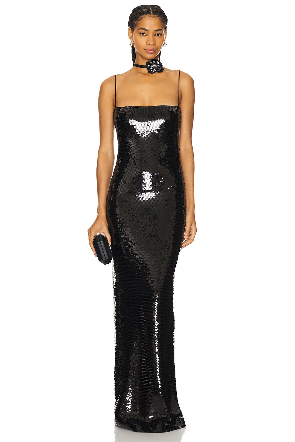 ワンピース NUE STUDIO SS23 NUE STUDIO Dresses (2301DR014 BLACK) Nue Studio Bare Maxi Dress in Black | REVOLVE