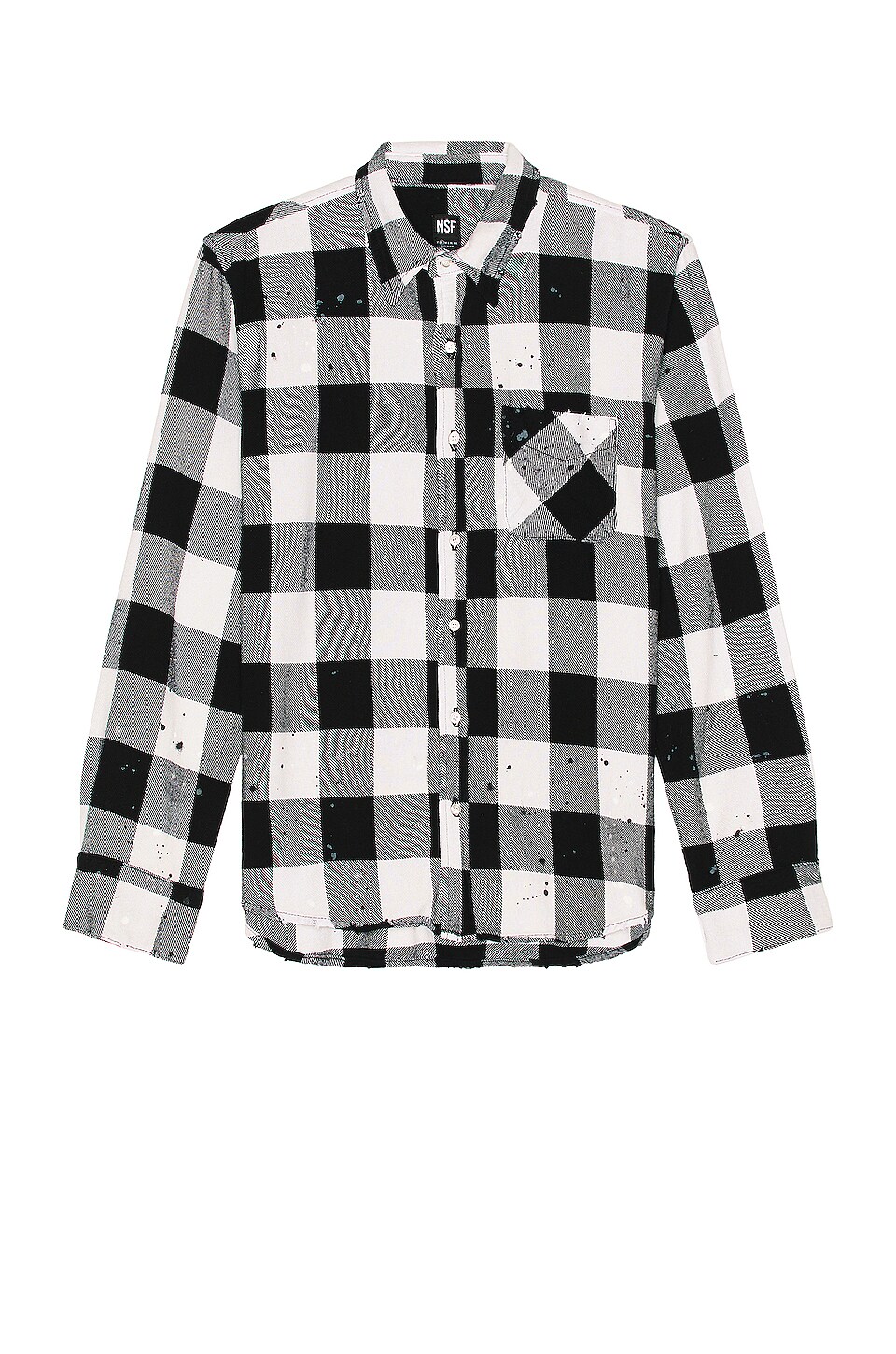 NSF Slim Work Shirt in Red & Black