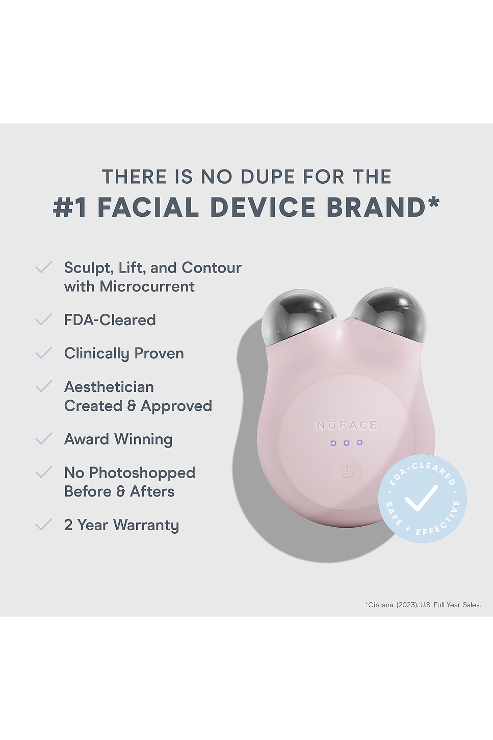 NuFACE Mini+ Starter Kit in Sandy Rose