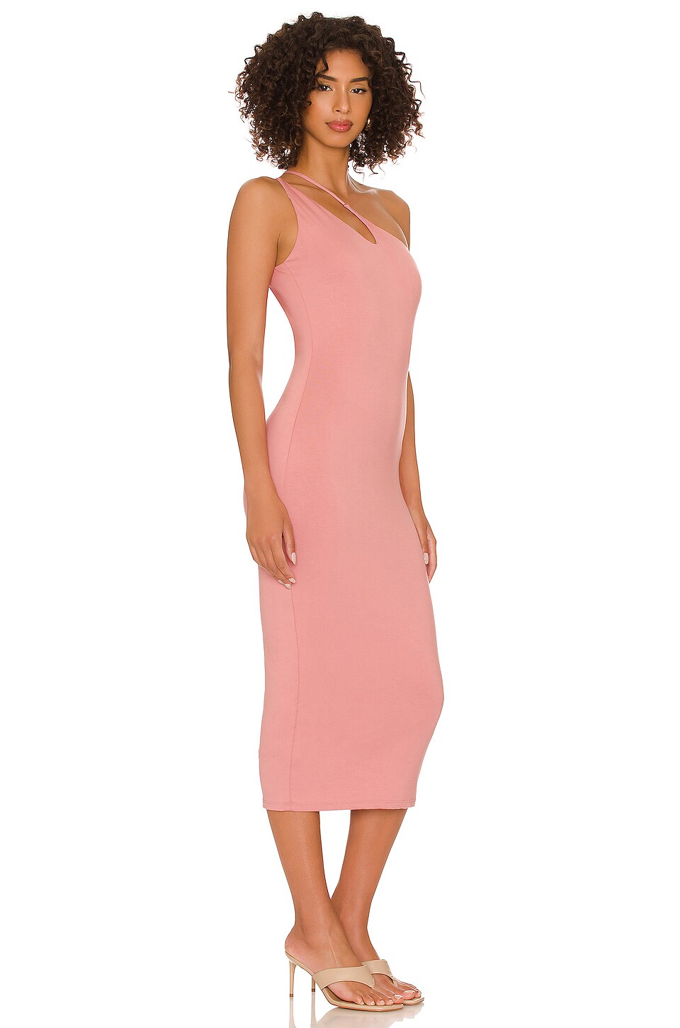 Not Yours To Keep Aidan Midi Dress in Rose