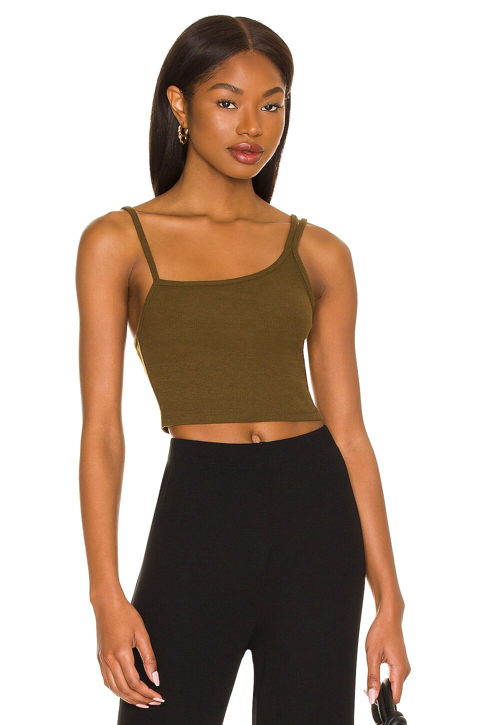 Not Yours To Keep Charlie Tank in Olive Brown