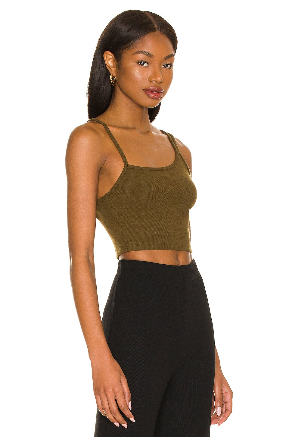 Not Yours To Keep Charlie Tank in Olive Brown