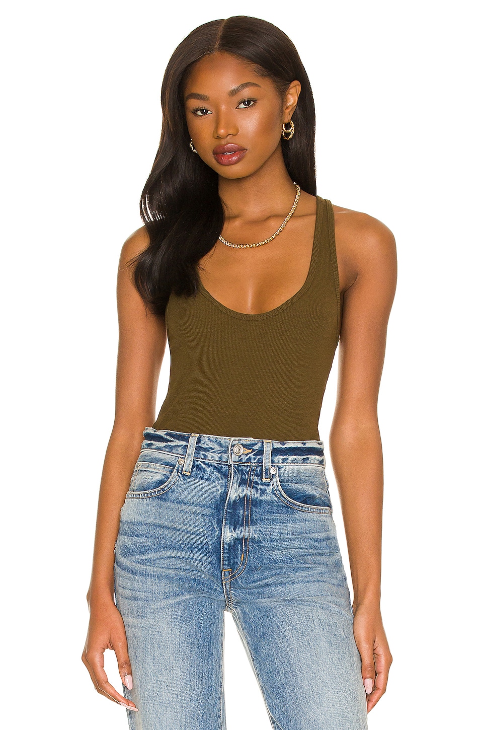 Not Yours To Keep Hartley Bodysuit in Olive Brown | REVOLVE
