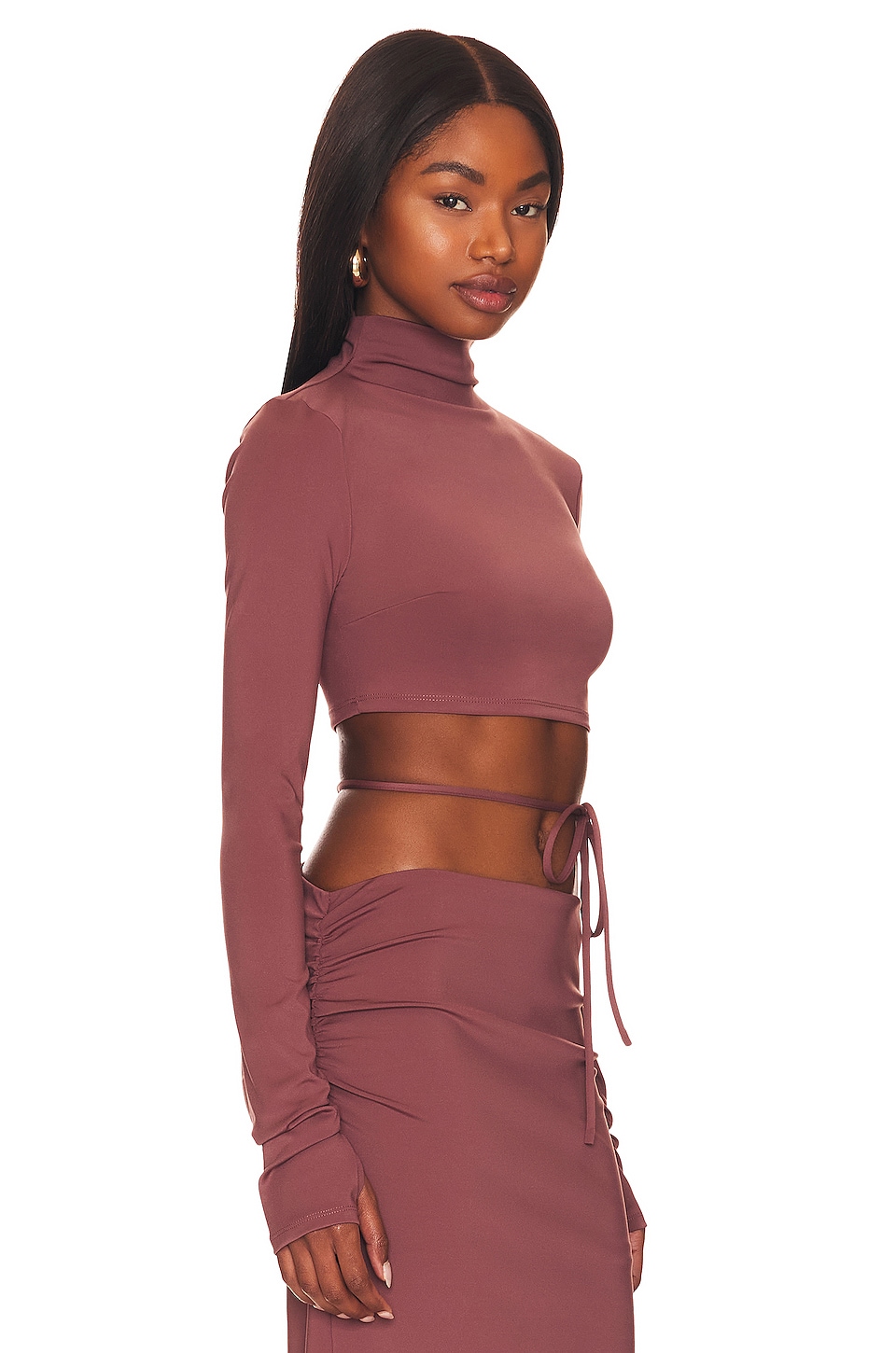 Not Yours To Keep Julia Crop Top in Mocha