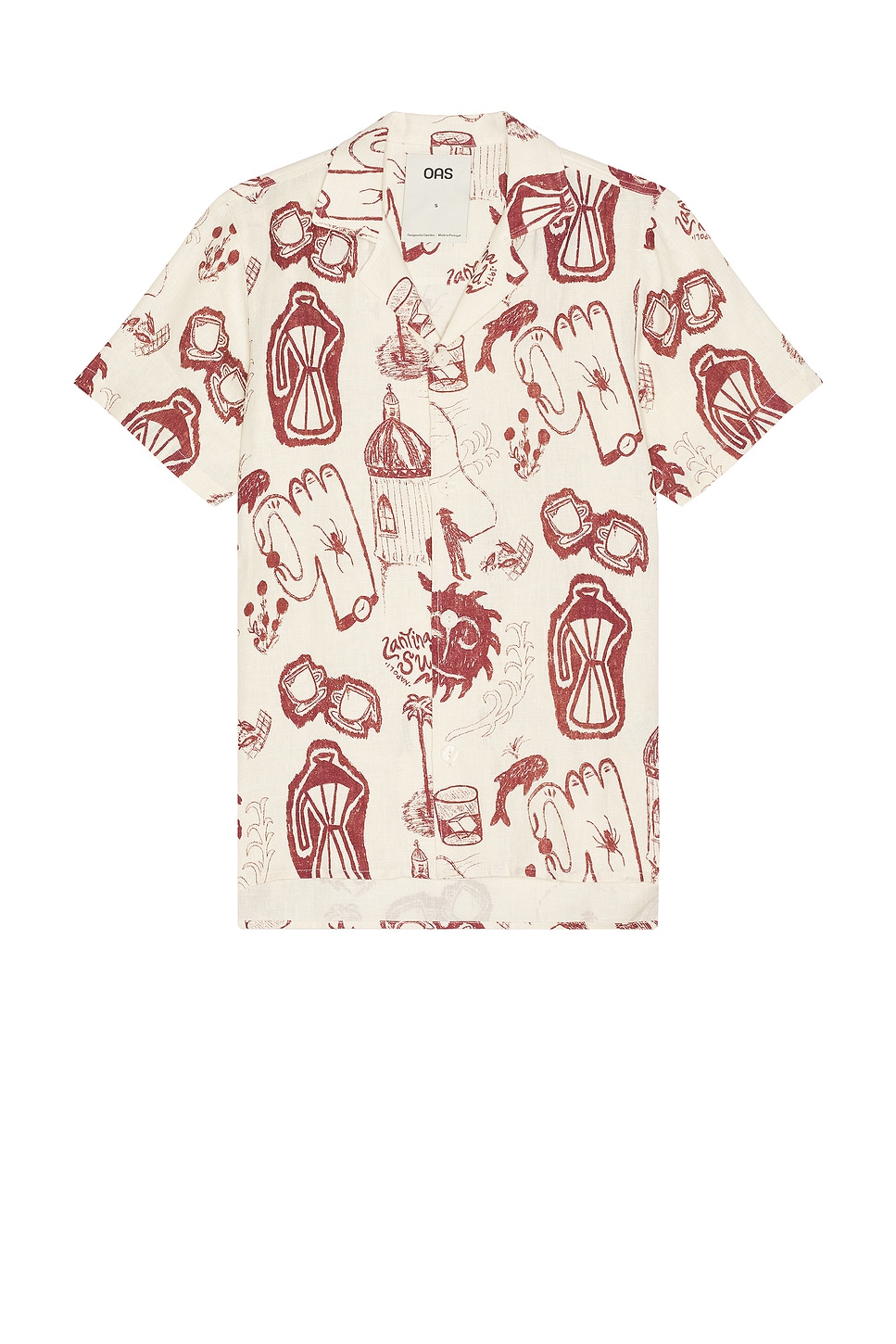 ブラウス シャツ 「OAS/オーエーエス」 Cantina Cuba Linen Shirt レディース JOURNAL STANDARD ブラウス シャツ 「OAS/オーエーエス