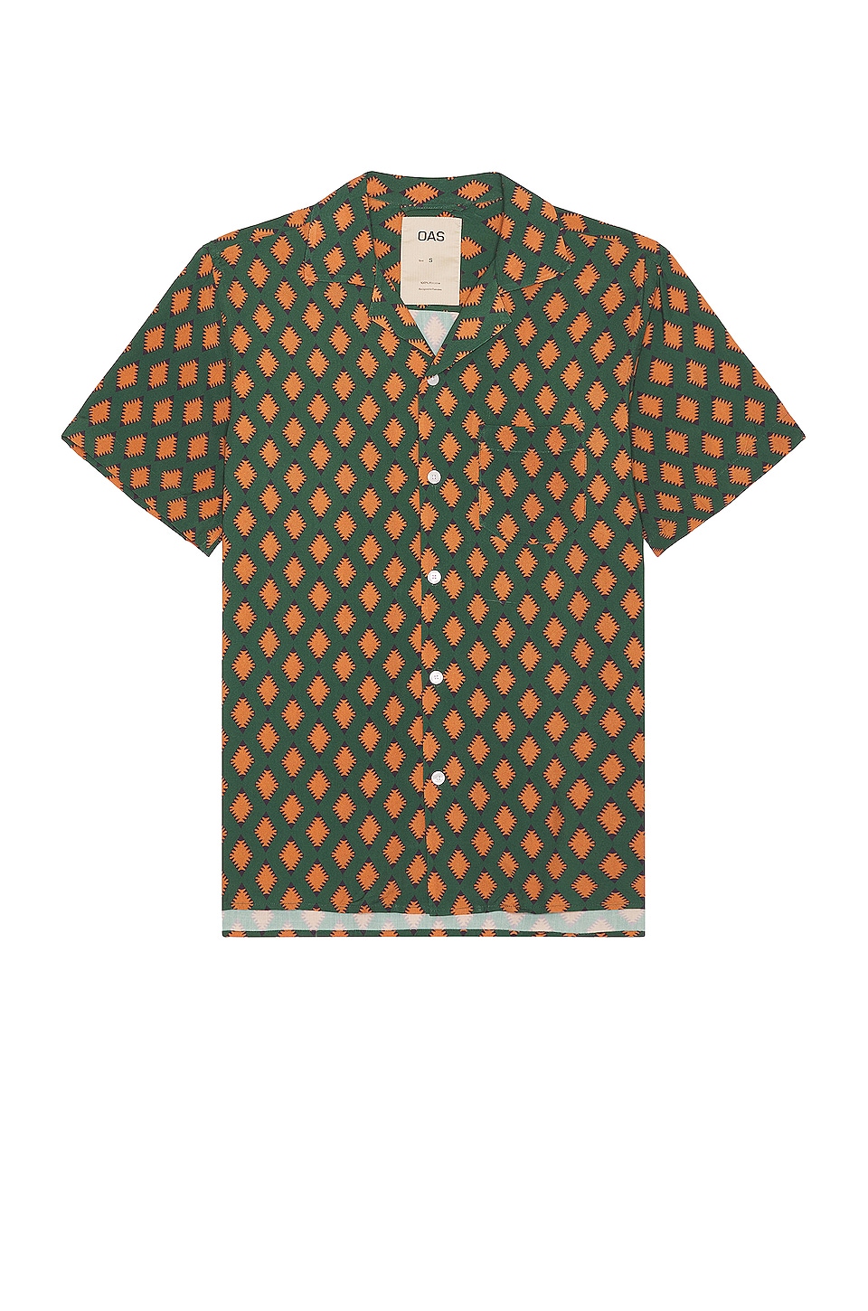 Image 1 of Smokin Rustic Viscose Shirt in Green