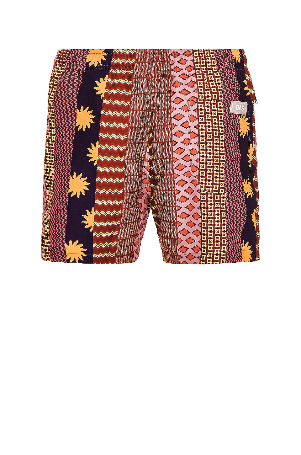 OAS Mixtape Swim Trunk in Red