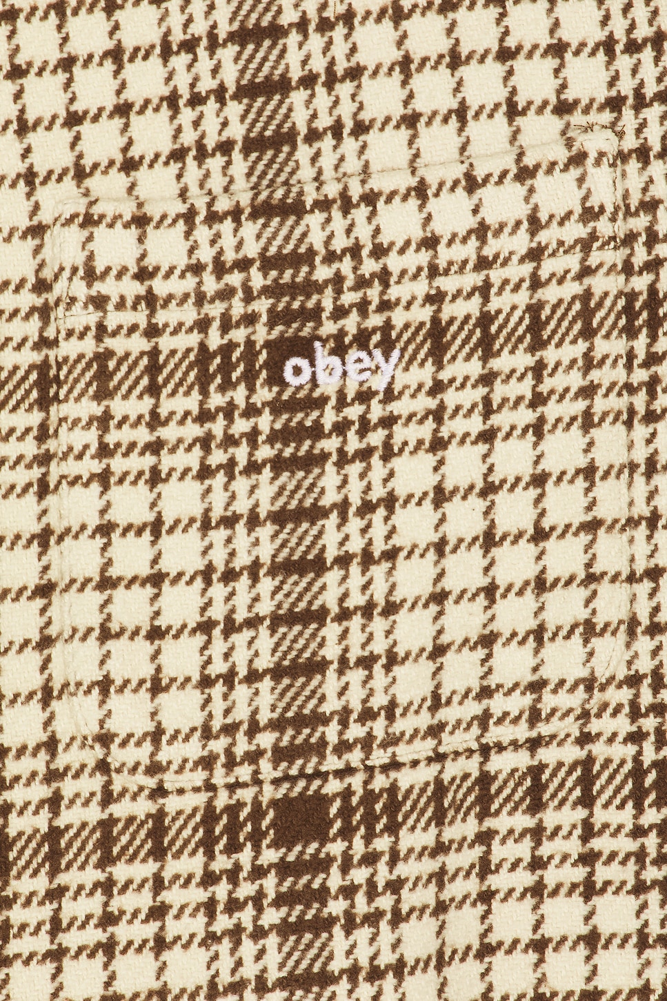 Obey Parker Zip Shirt Jacket in Unbleached Multi | REVOLVE