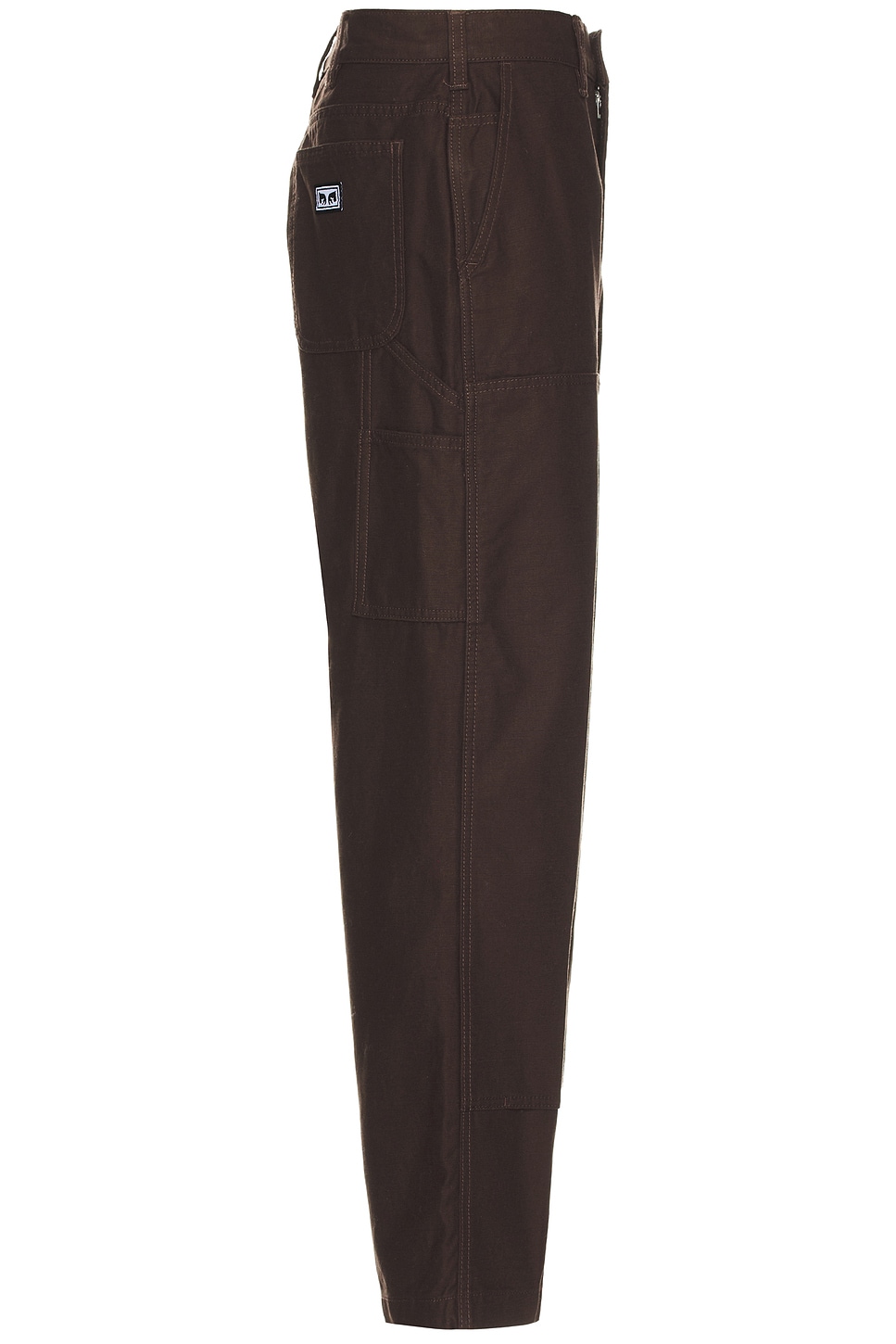 Obey Big Timer Twill Double Knee Carpenter Pant in Java Brown | REVOLVE