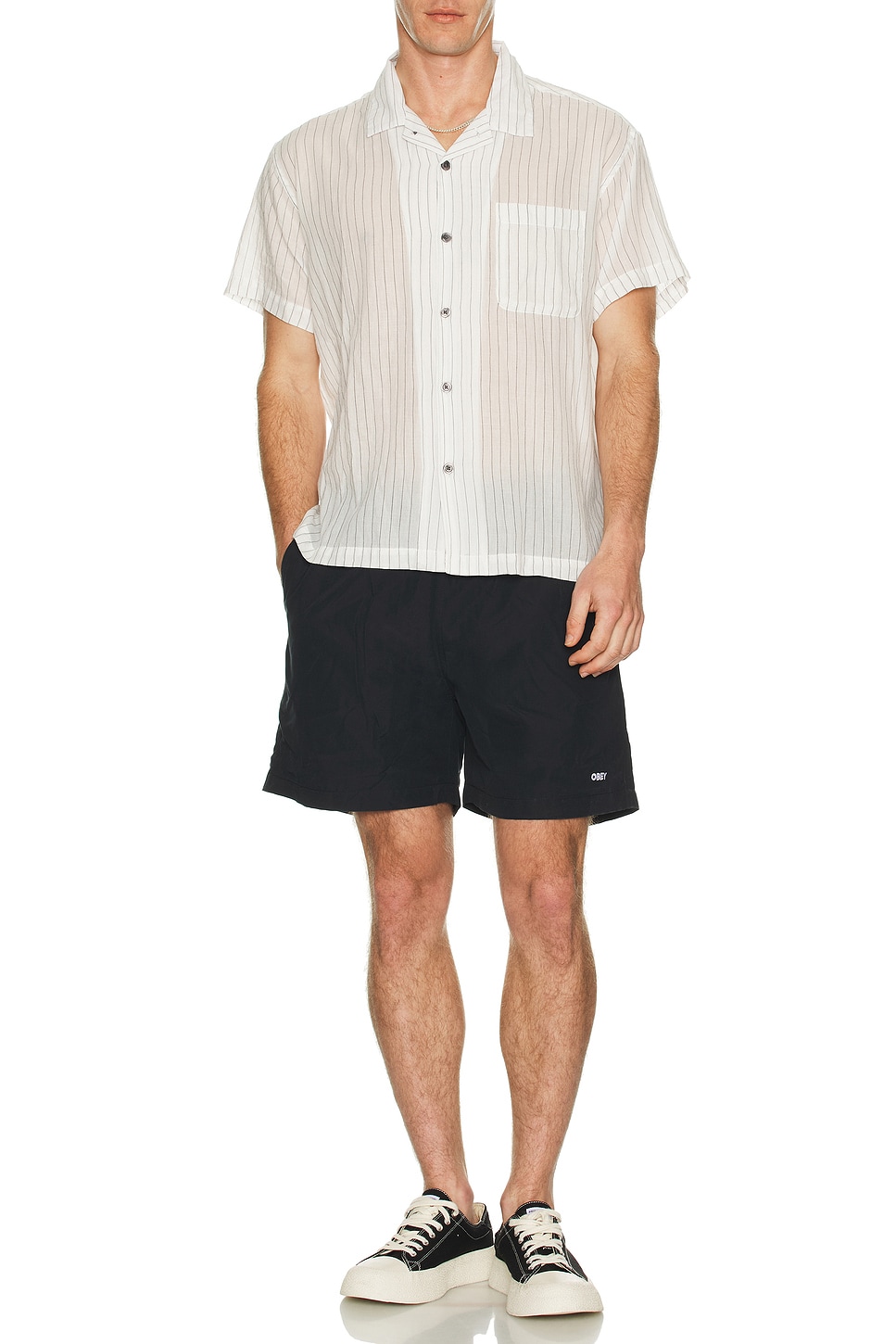 Obey DONNIE ショートスリーブシャツ - White Multi | REVOLVE
