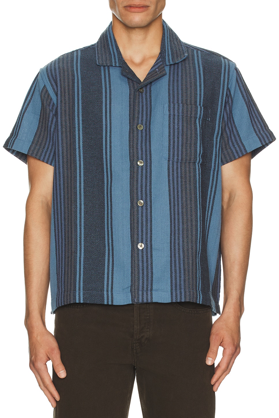 Obey Frazer Basket Weave Shirt in Black Multi | REVOLVE