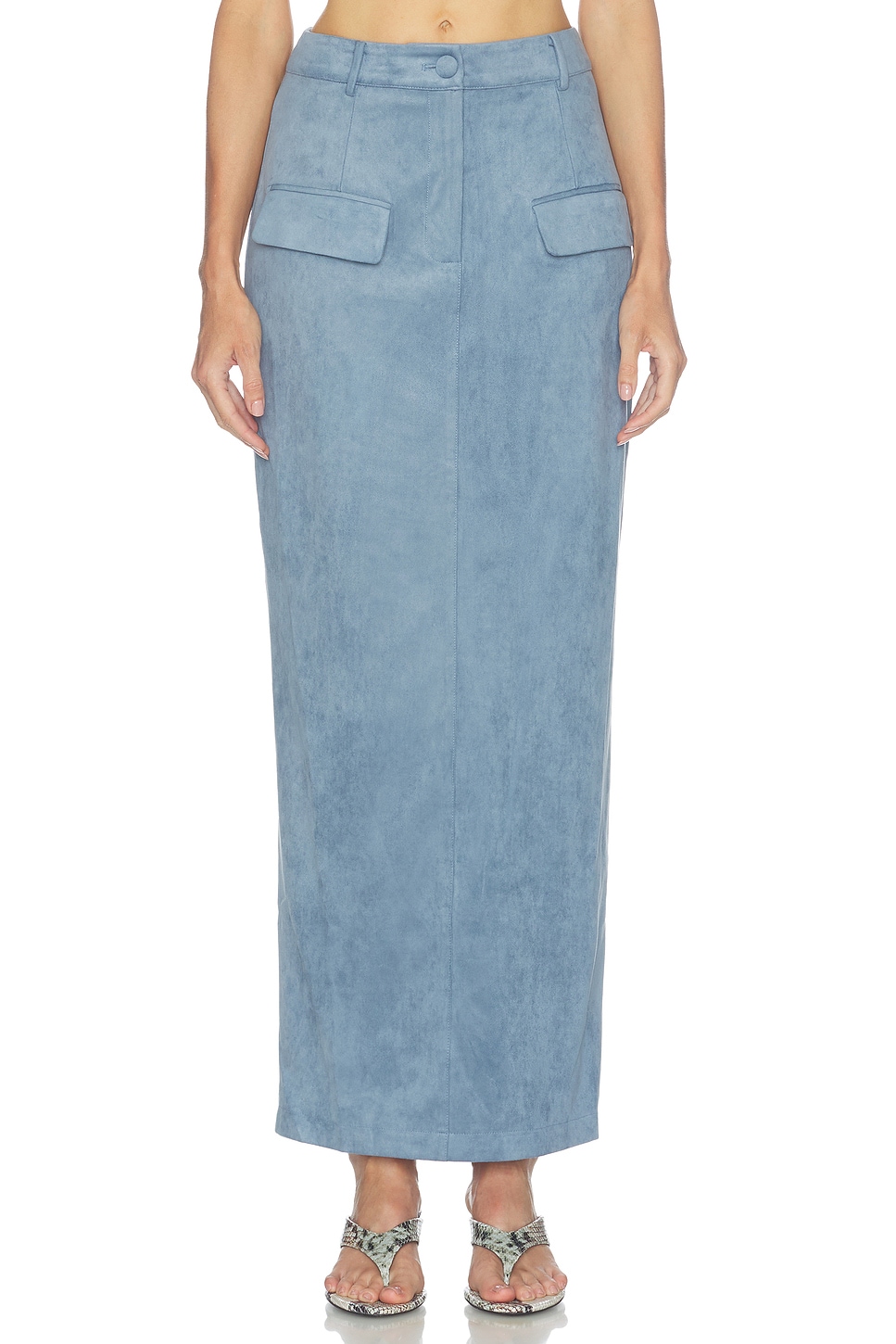 Odd Muse Faux Suede Maxi Skirt