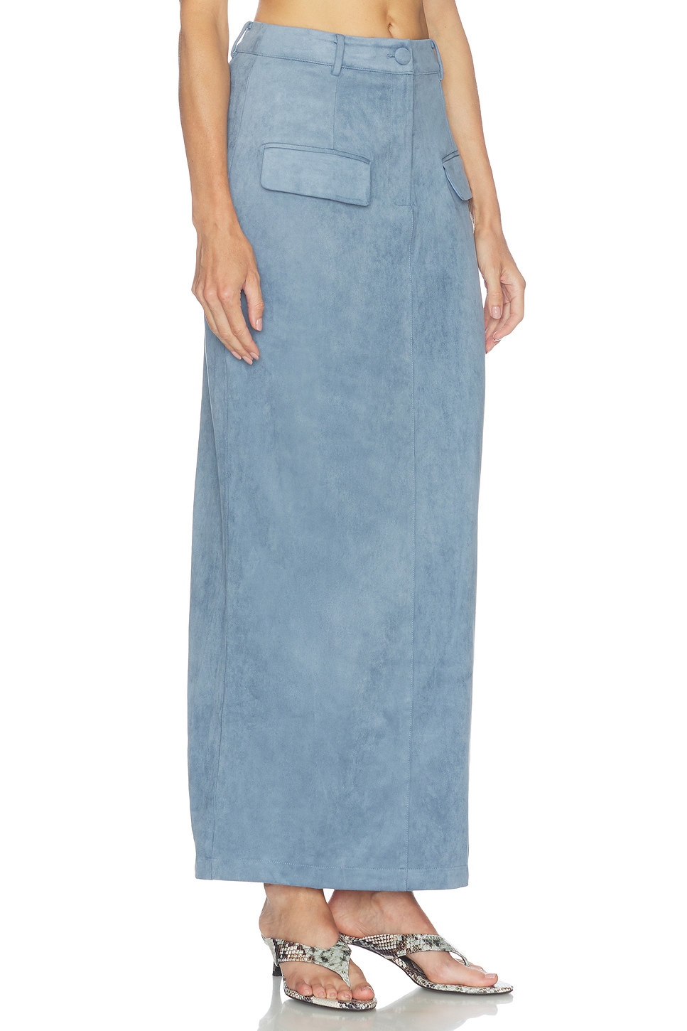 Odd Muse Faux Suede Maxi Skirt