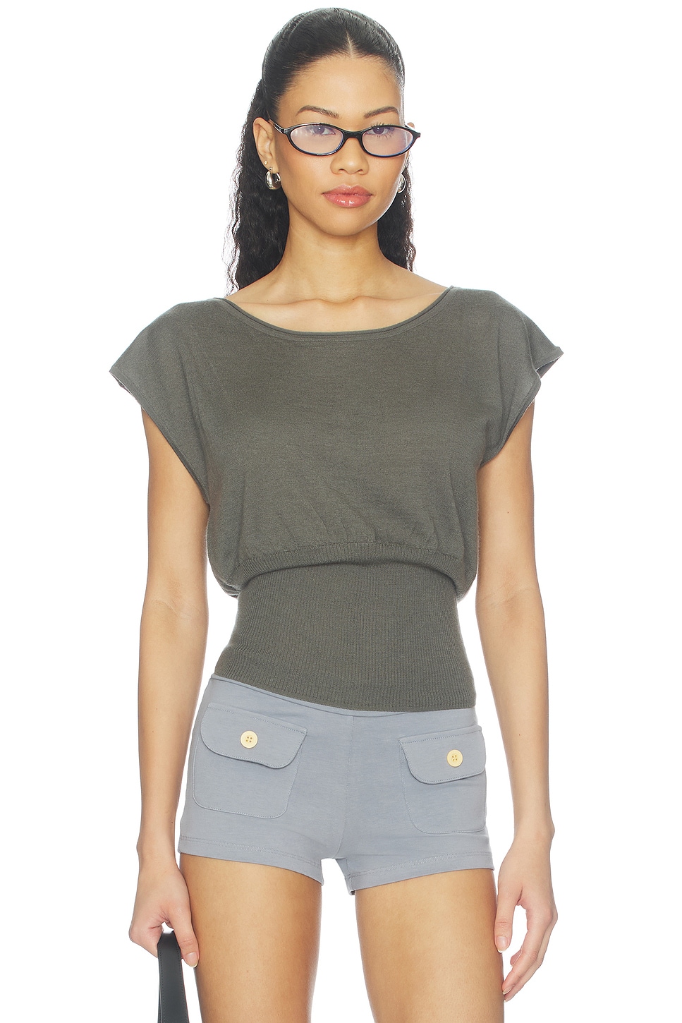 Lightweight Knit Dolman Top - thumbnail 2